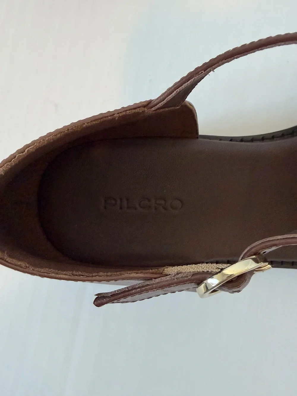 Pilcro Maris Fisherman Sandals in Brown Leather